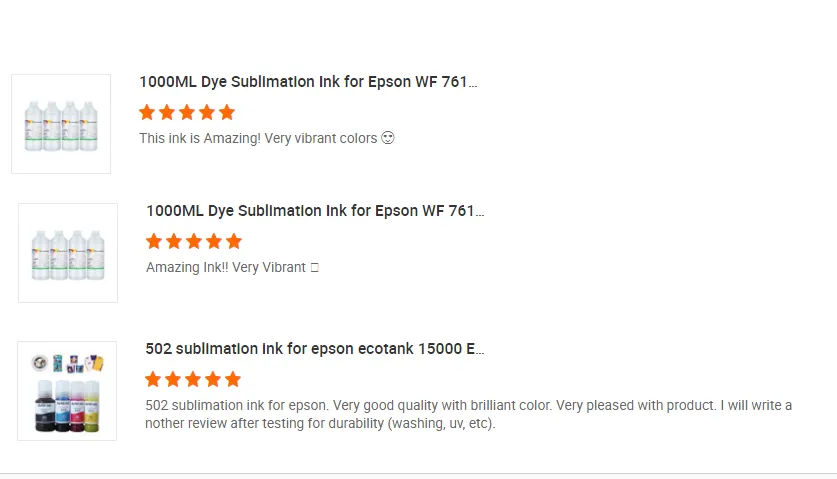 1000ml Wholesale Price Print Effect Dye Sublimation Ink for Epson Sublimation Ink Heat Transfer Ink