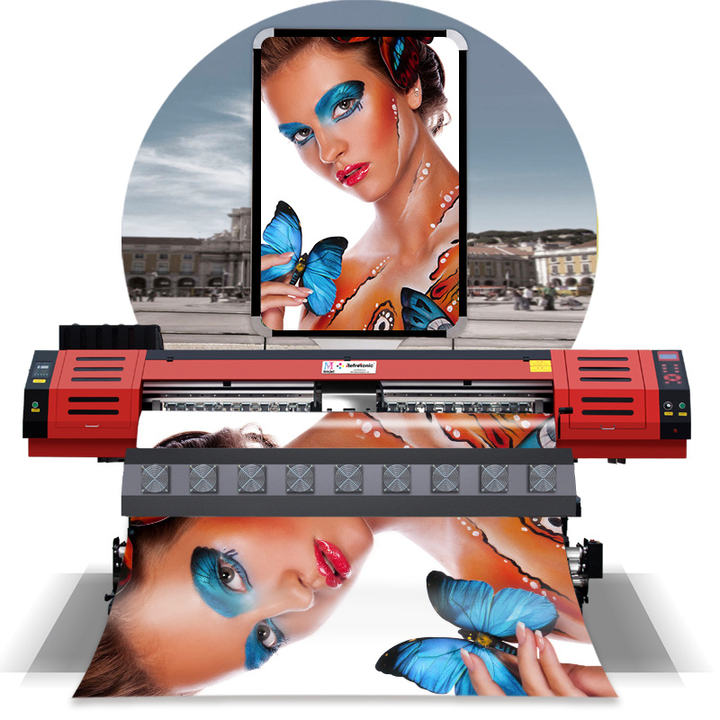 1440 *1440dpi Indoor and Outdoor Advertisement Printing 1.6/1.8/3.2 Meters Sticker Printer