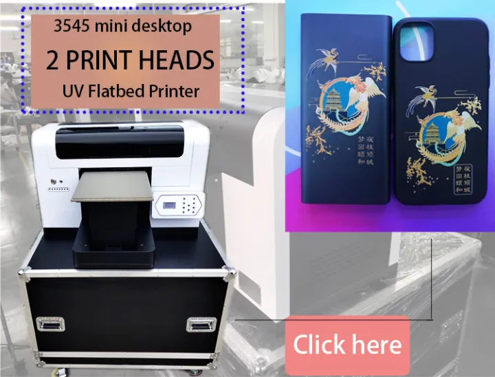 2 Dx10 Heads UV Flatbed Printer Small Digital Photo Printing Machine