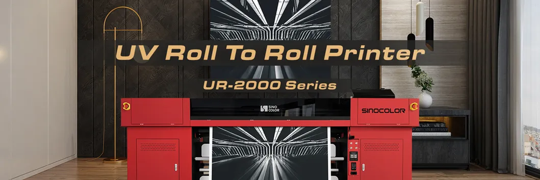 2400dpi Sinocolor Muti Printheads 2m UV Roll to Roll Billboard Printer
