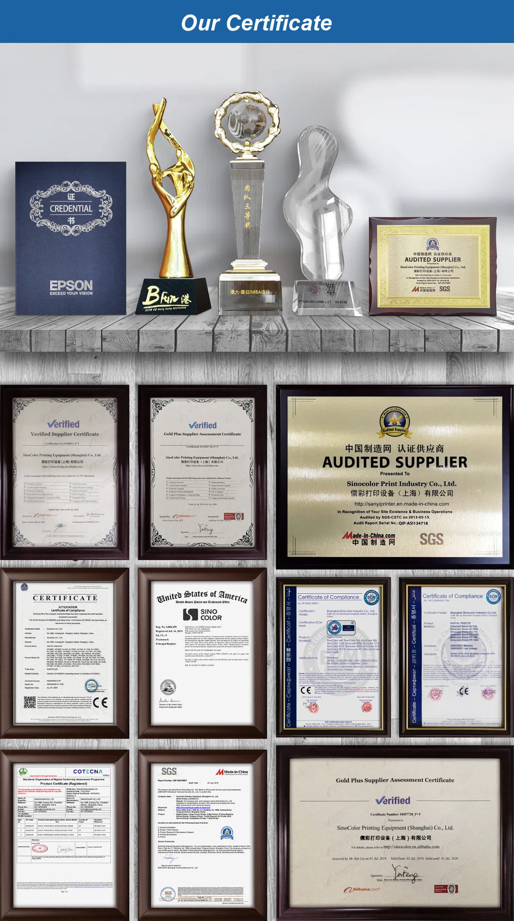 2400dpi Sinocolor Muti Printheads 2m UV Roll to Roll Billboard Printer