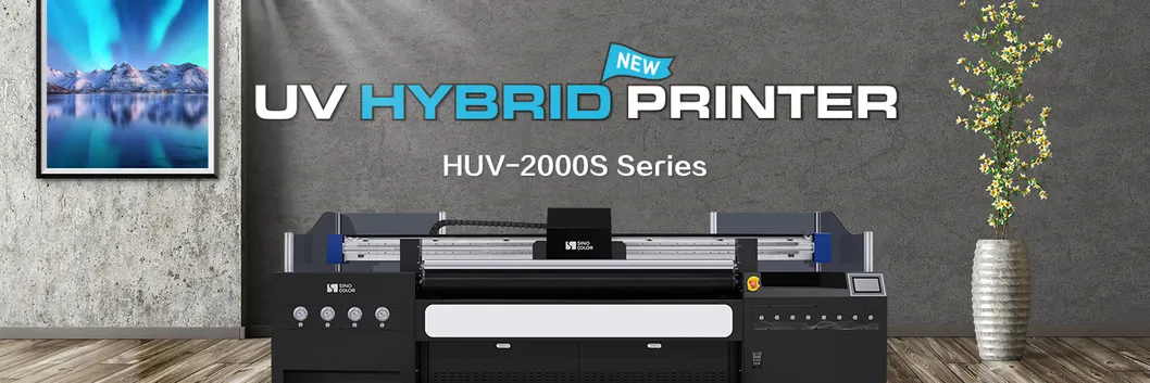 2m 2.6m 3m Avaliable China Made 2/4 PCS I3200 Heads Speedy Hybrid Inkjet UV Printer for Roll Rigid Plat Material