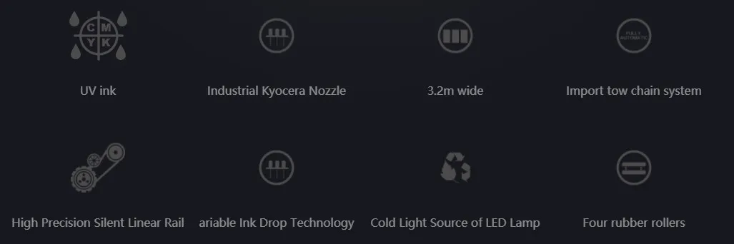 A388 Roll Printer PVC Glass Plastic Wood Printer UV Printer High Speed