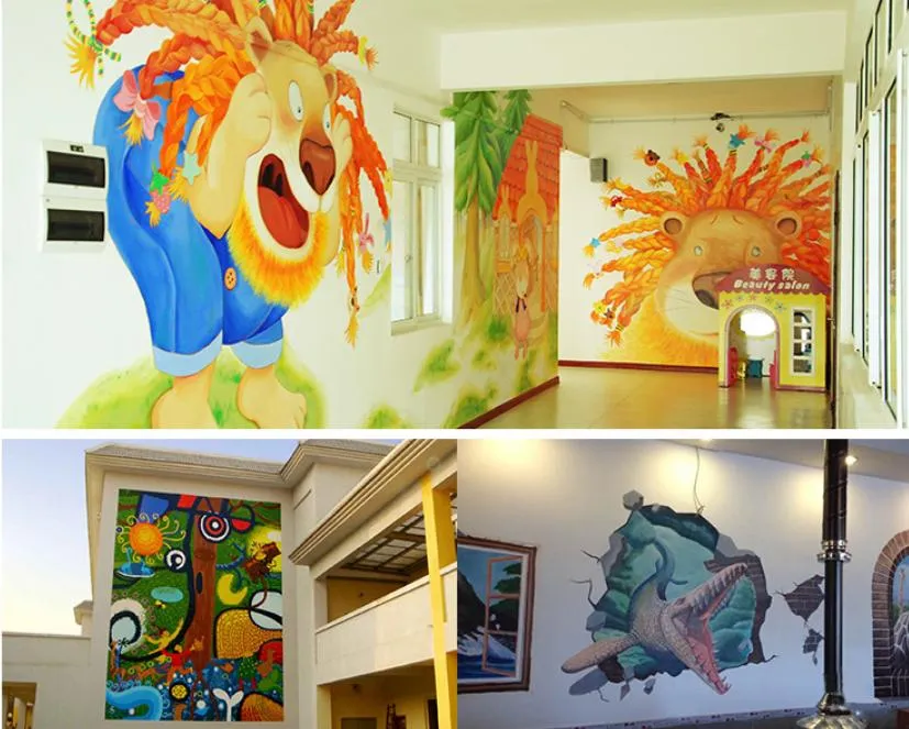 Automatic Outdoor Mural Wallpaper 3D Vertical Wall Printer Price