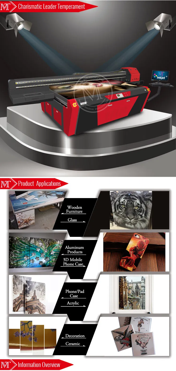 China Factory Price 1440 Dpi Adhesive Vinyl Acrylic Printer