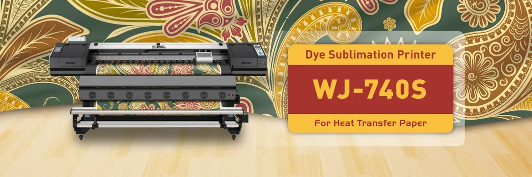China Made Large Format High Speed 70sqm/H Digital Heat Transfer Sublimation Printer with Anti-Collision System