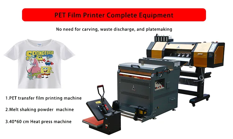 Digital T-Shirt Textile Printing Machine with Dual 4720 Print Heads