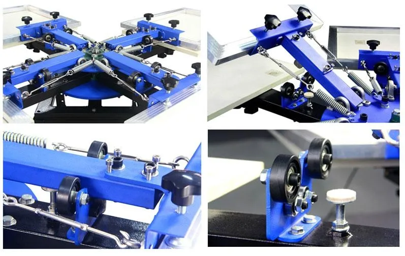 DIY Suit-Squeegee+Exposure Unit+Flash Dryer+4 Color T-Shirt Screen Printer