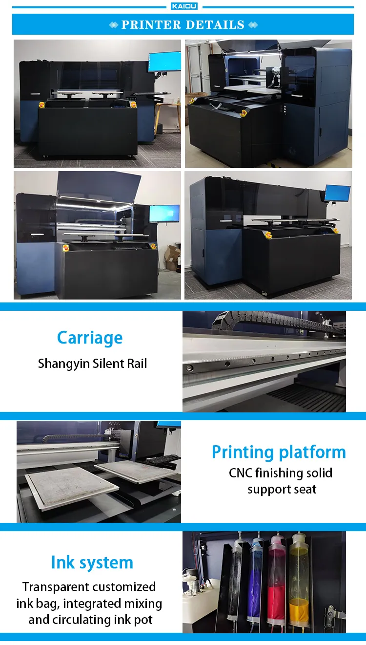 Epson 4720/I3200 DTG Printer with 2 Customizable Working Platforms Direct to Garment Printer