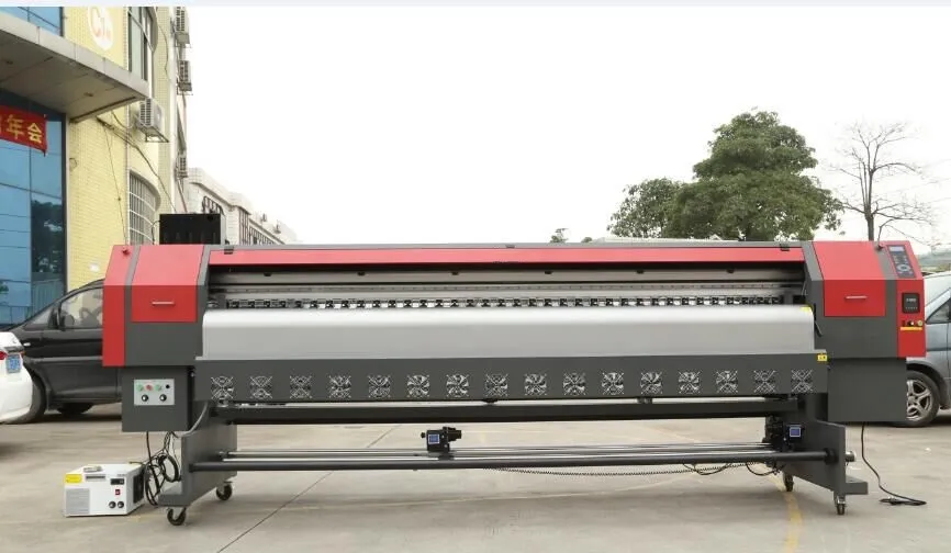 High Resolution 3.2m Two PCS Dx7 Printheads Large Format Printer for Canvas Prints