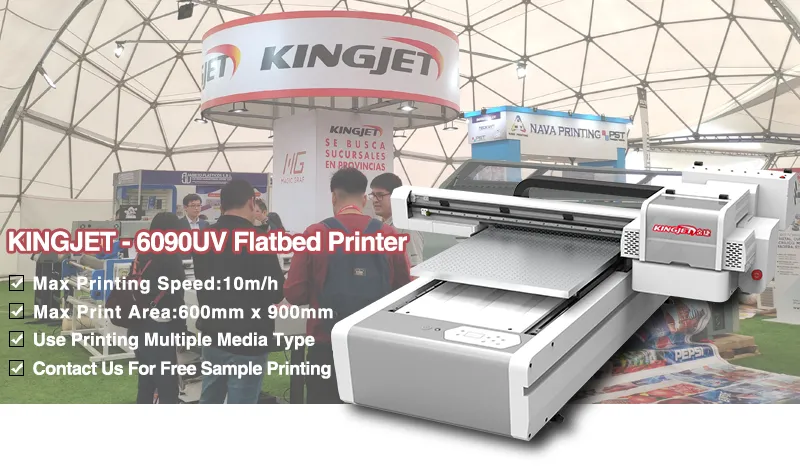 Kingjet UV Printer 1440dpi XP600/ 4 Toshiba Ce4 Head Phone Case Wood A3 LED UV Flatbed Printer