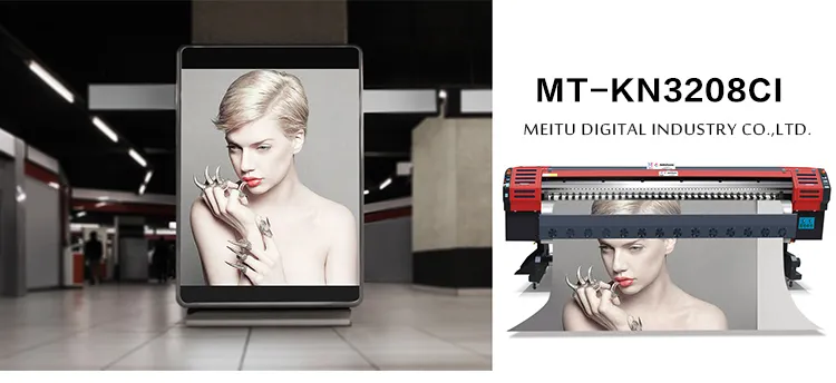 Konica Solvent Inkjet Printer with Konica 1024 14pl Printhead 1440*1440dpi Resolution