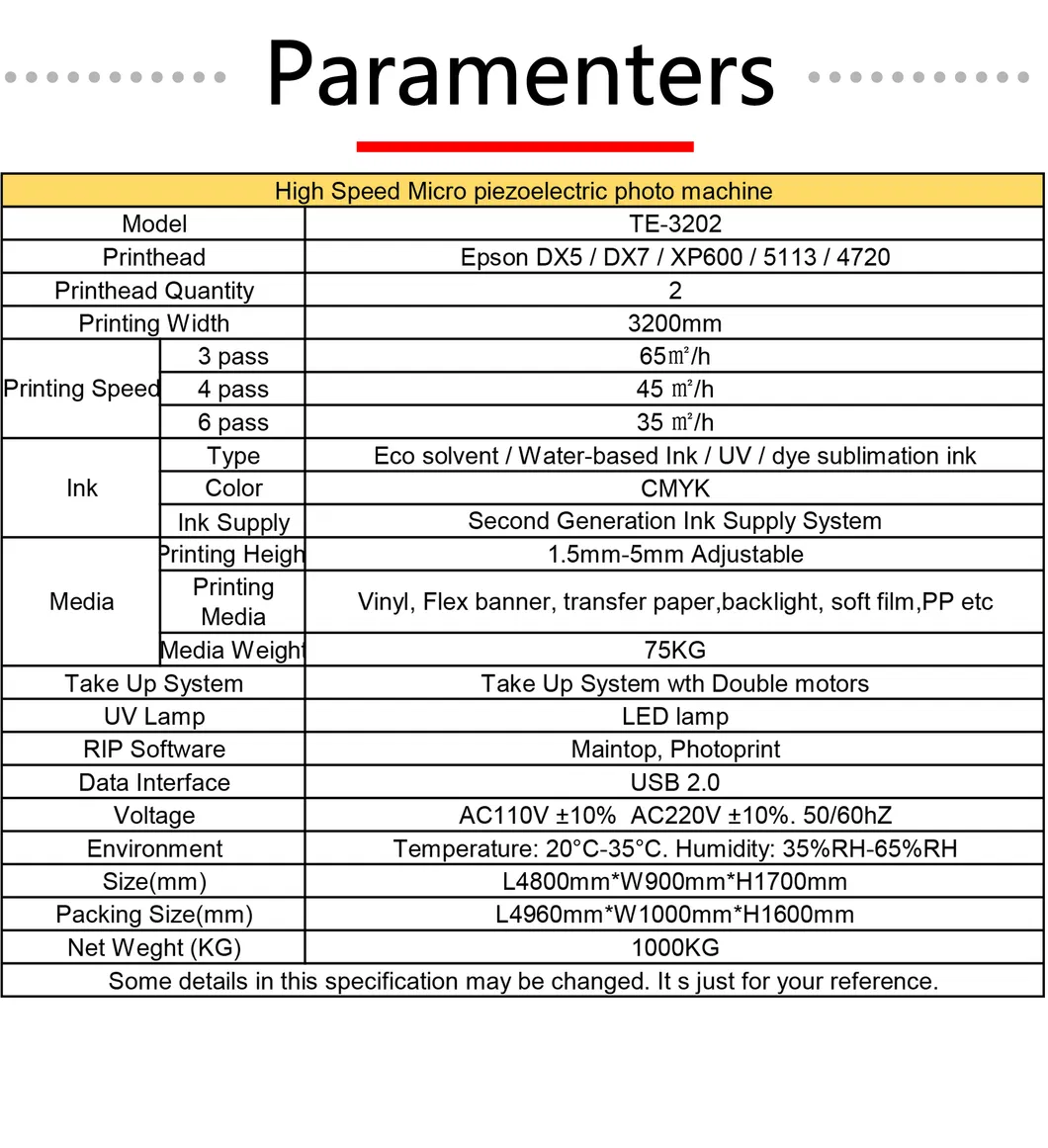 Large Format Digital 10FT 3.2m Eco Solvent Printer