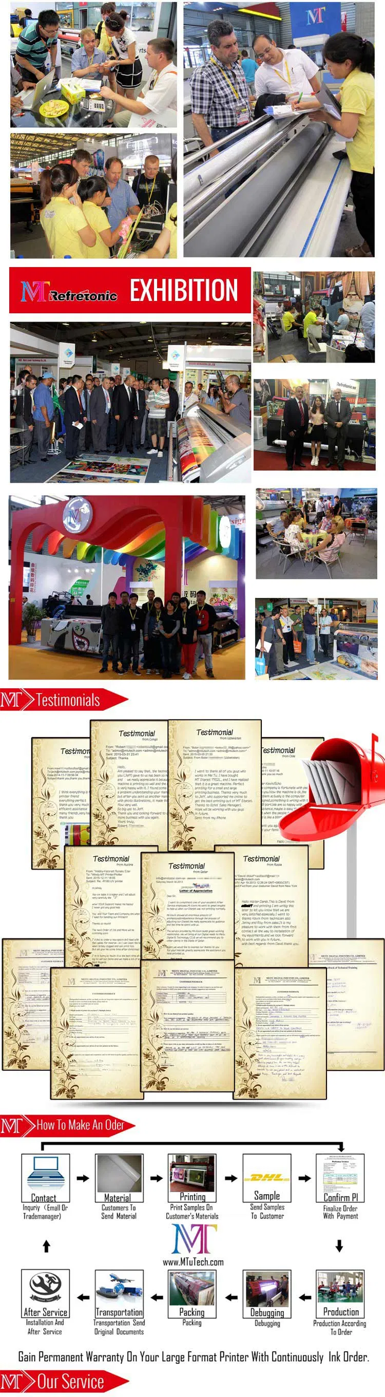 Large Format LED UV Digital Inkjet Printing Machine with 5 Colors 1440 Dpi