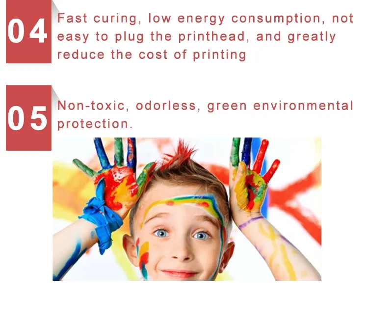 LED UV Curable Ink /Soft Ink for Ricoh Gen4 Gen5 Printhead Printer