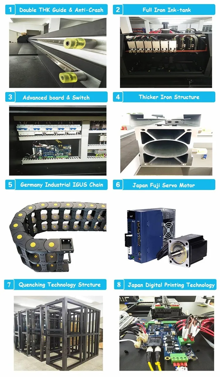New Arrival R1coh Gen5 Konica 1024 Printhead 4 Color Bag 2513 UV Flatbed Printer for Phone Cover