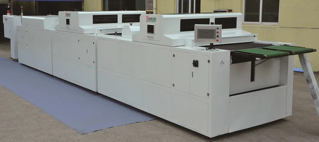 Non-Stop Stop Cylinder Screen Silk Printing and Spot UV Coating Machine