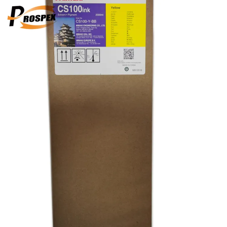 Original Mimaki CS100 200ml Solvent Pigment Printer Ink with Chip for Swj320/S4