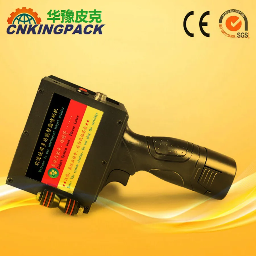 Portable Code Machine Handheld Inkjet Handjet Printer for Plastic Bag Bottle