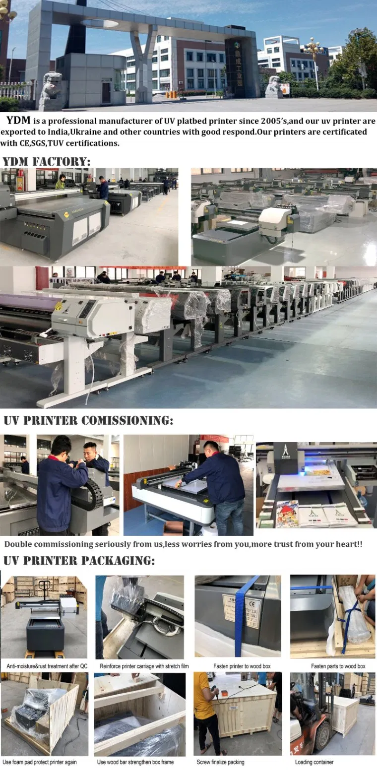 Printing Machine Manufacturer UV Inkjet Digital Industrial Printer 2513