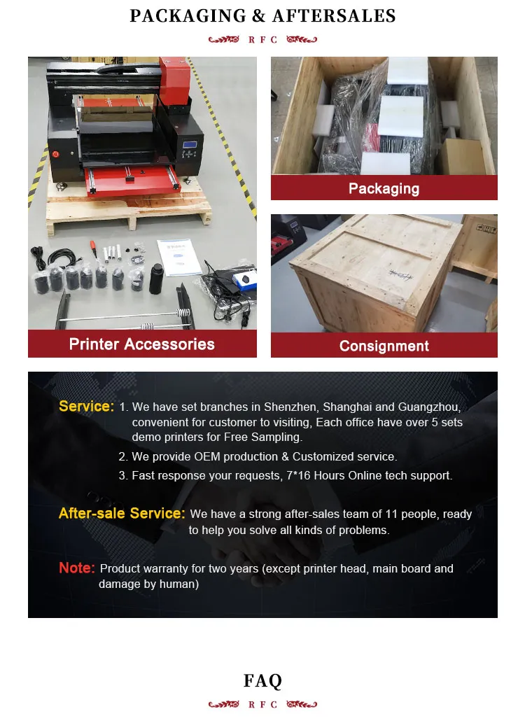 Refinecolor Automatic and Multicolor A3 UV Printer for Pen, Mobile Phone Shell, Disk, Golf Ball, Metal
