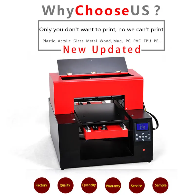 RF-A3 Fast Printing Cost-Effective Price Flatbed UV LED for Epson Printer R1390