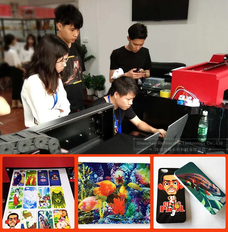 Rfc Automatic Dx9 Head Ceramic Inkjet Printer 15*36cm Flatbed UV LED Printer Machine