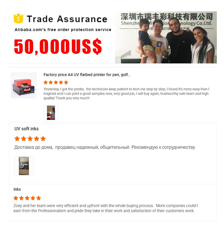 Rfc Cost-Effective Flash Inkjet Technology A4 UV for Epson R330 PVC Card Business Card Printer