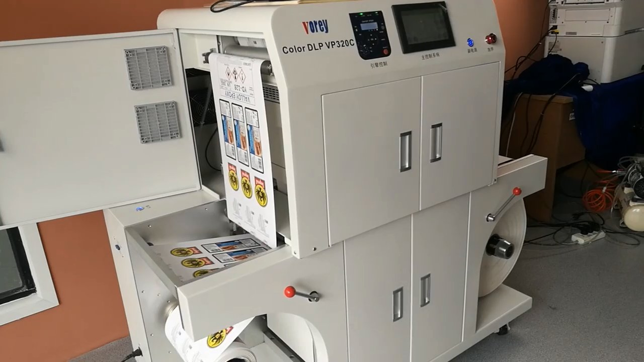 Roll to Roll Laser Technology Digital Label Printing Machine