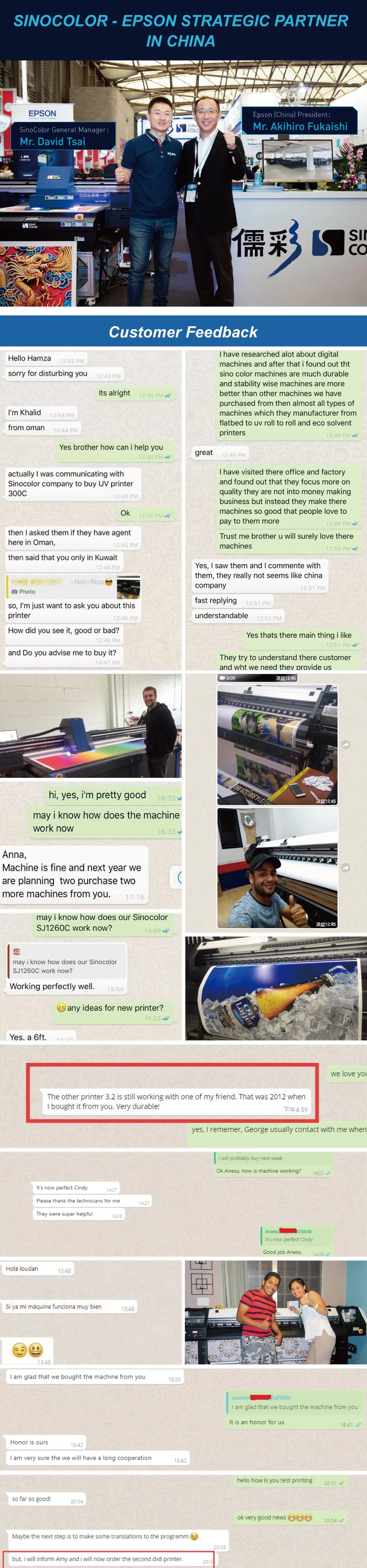 Sino Color Photo Quality Effect Print DOT Dx5 Eco Solvent Printer I3200 Heads with 3 Stage Heater