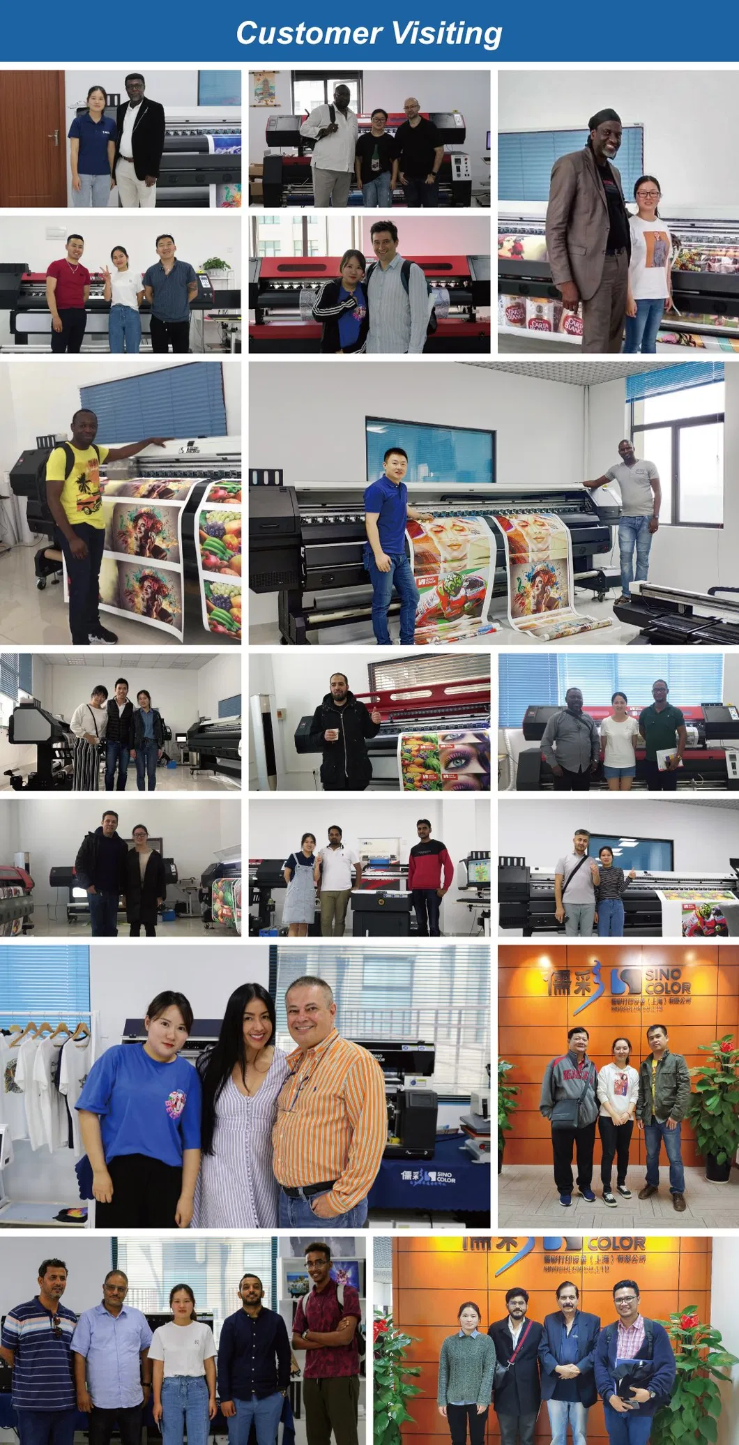 Sino Color Photo Quality Effect Print DOT Dx5 Eco Solvent Printer I3200 Heads with 3 Stage Heater