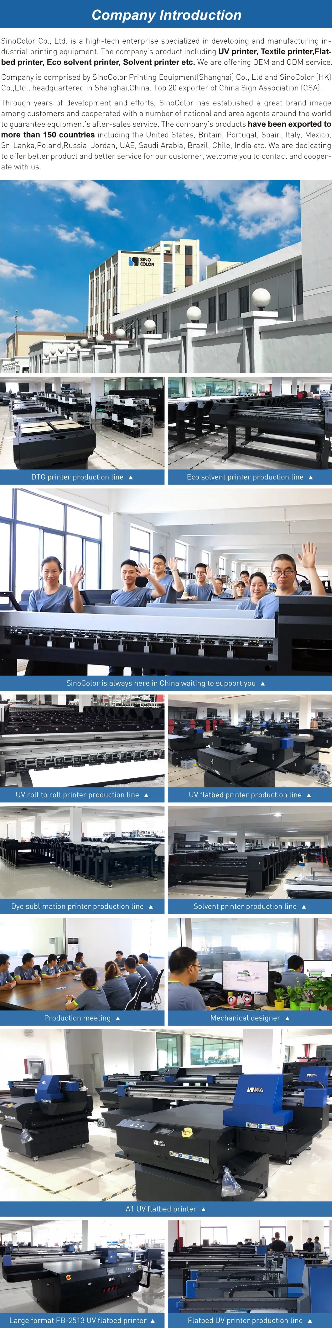 Sino Color Photo Quality Effect Print DOT Dx5 Eco Solvent Printer I3200 Heads with 3 Stage Heater