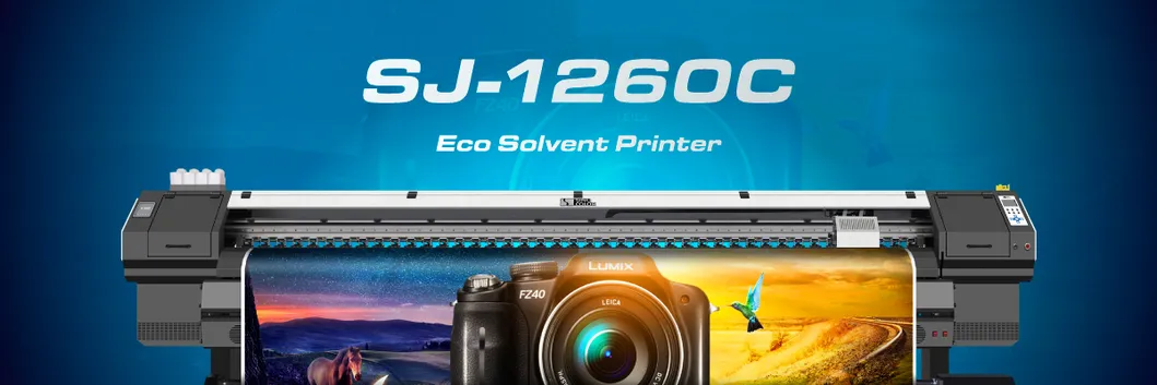 Sino Color Photo Quality Effect Print DOT Dx5 Eco Solvent Printer I3200 Heads with 3 Stage Heater