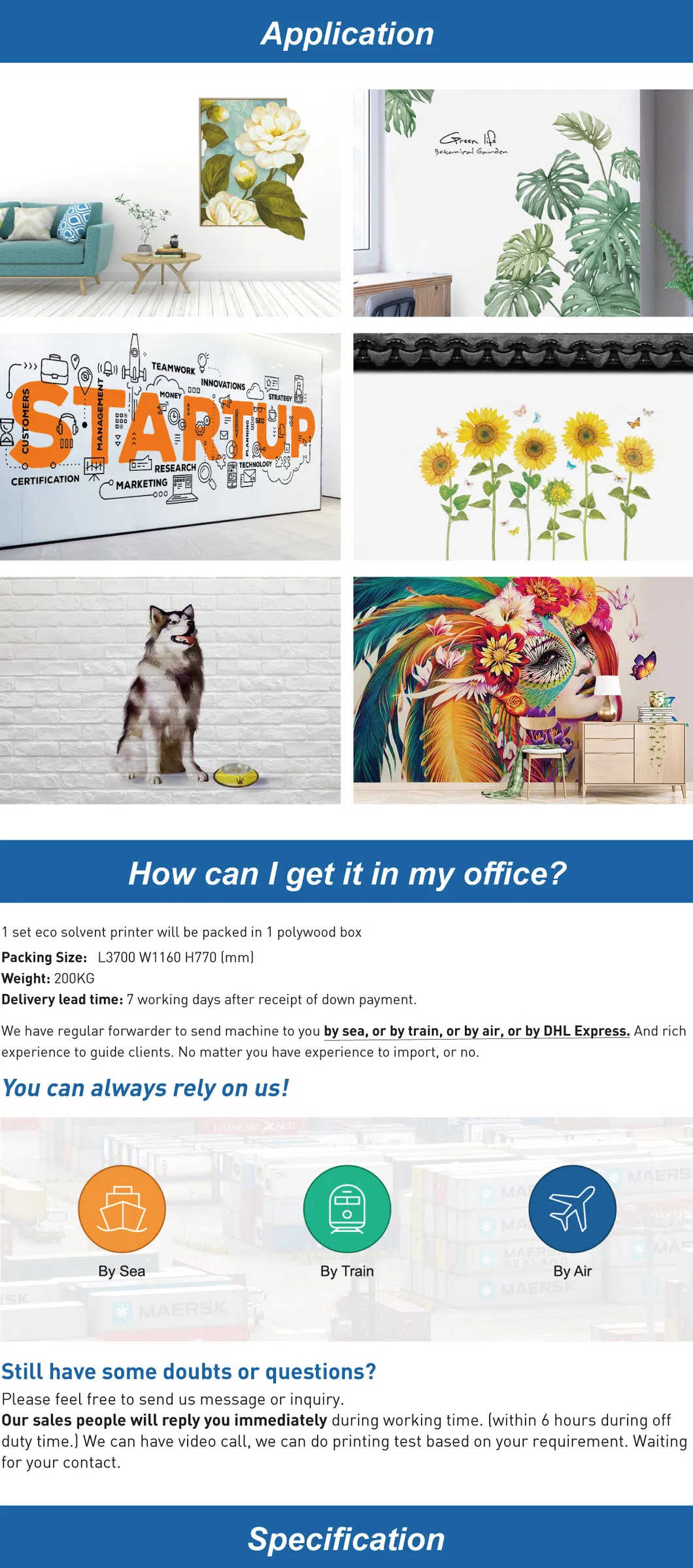 Sinocolor Best Price Acrylic Wall Vertical Printer