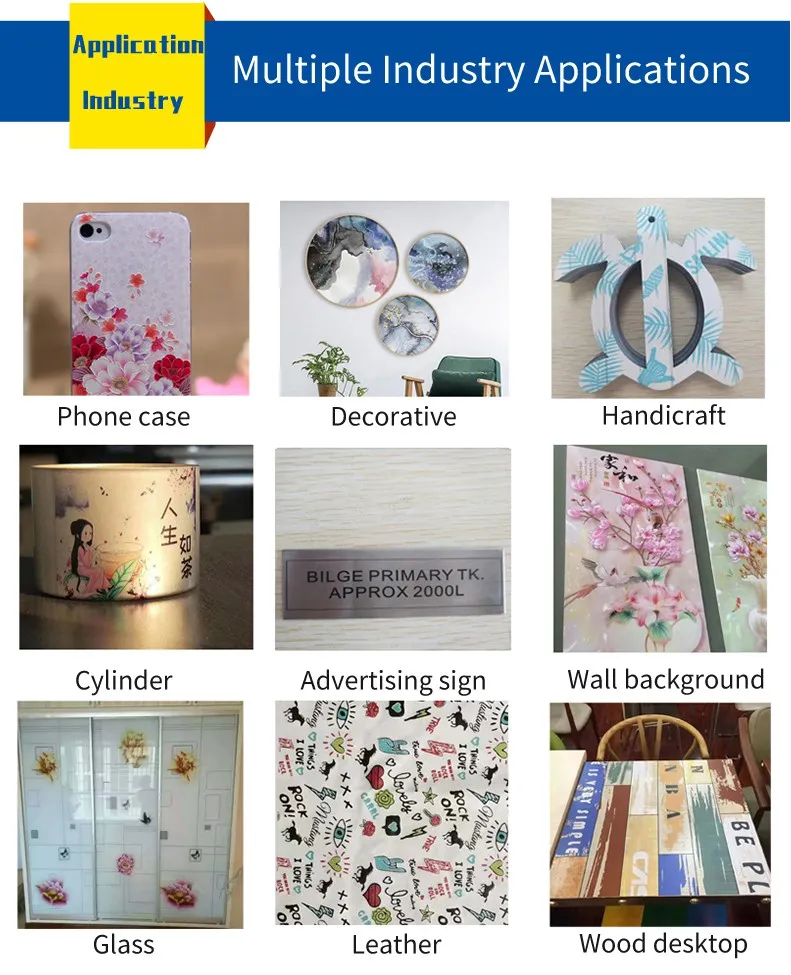 Small Flatbed UV Printer 6090 Printing on Glass