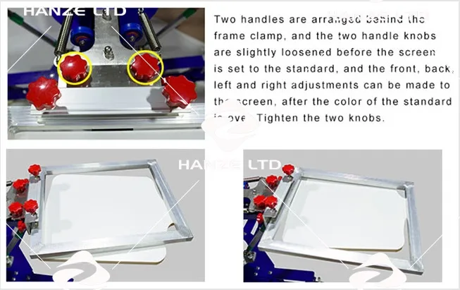 Spm-Ty-S442L 4 Color 4 Station Silk Screen Printing Press Machine with Micro Registration