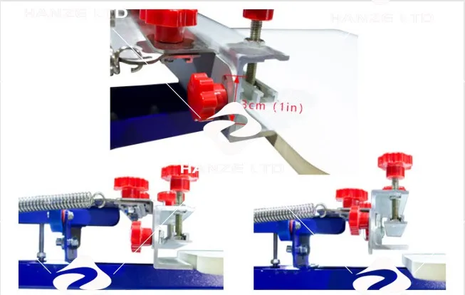 Spm-Ty-S442L 4 Color 4 Station Silk Screen Printing Press Machine with Micro Registration