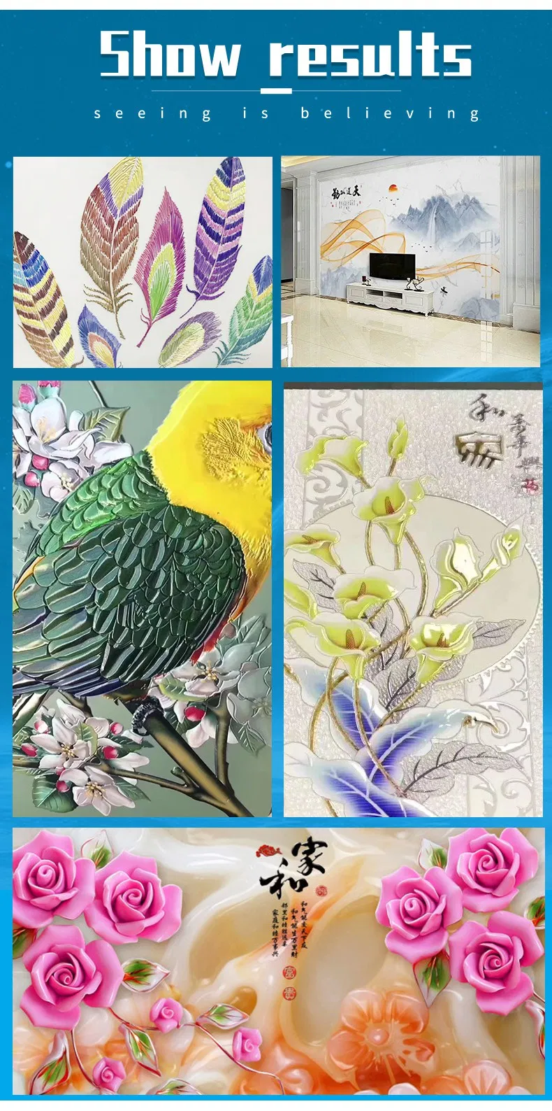 Stable High Speed UV Flatbed Printer for Glass Printing Machine