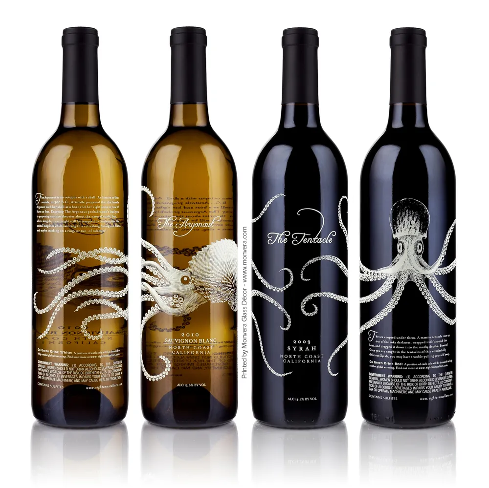 Sx-412 Automatic CNC Controlled 4 Color Glass Wine Bottle Label Trademark Silk Screen Printing Machine