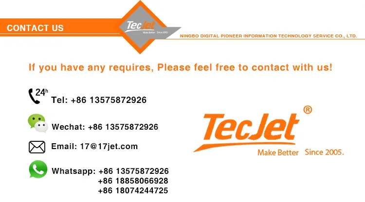 Tecjet 1871 China Manufacturer Large Format Inkjet Sublimation Printer