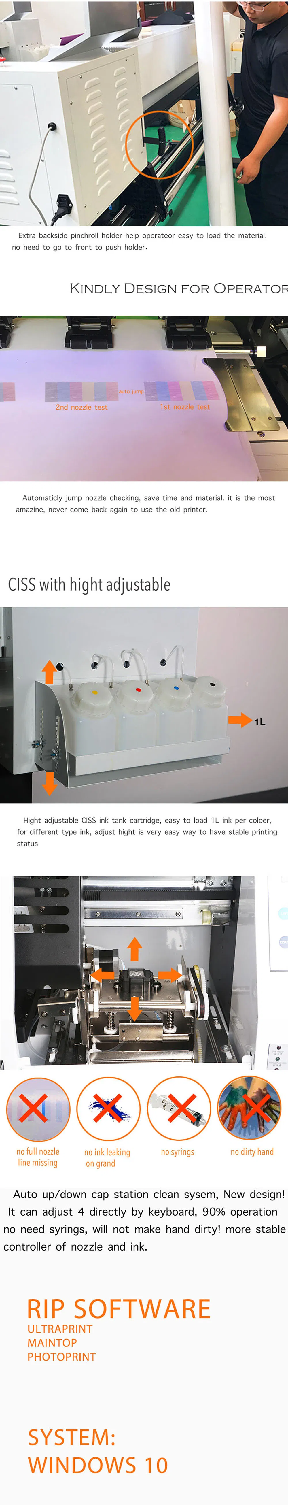 Tecjet 1871 Large Format Roll Size Heat Transfer Paper Sublimation Printer