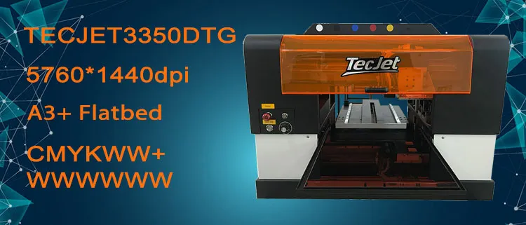 Tecjet 3350 DTG Multicolor T Shirt Printing Machine Prices for Sale