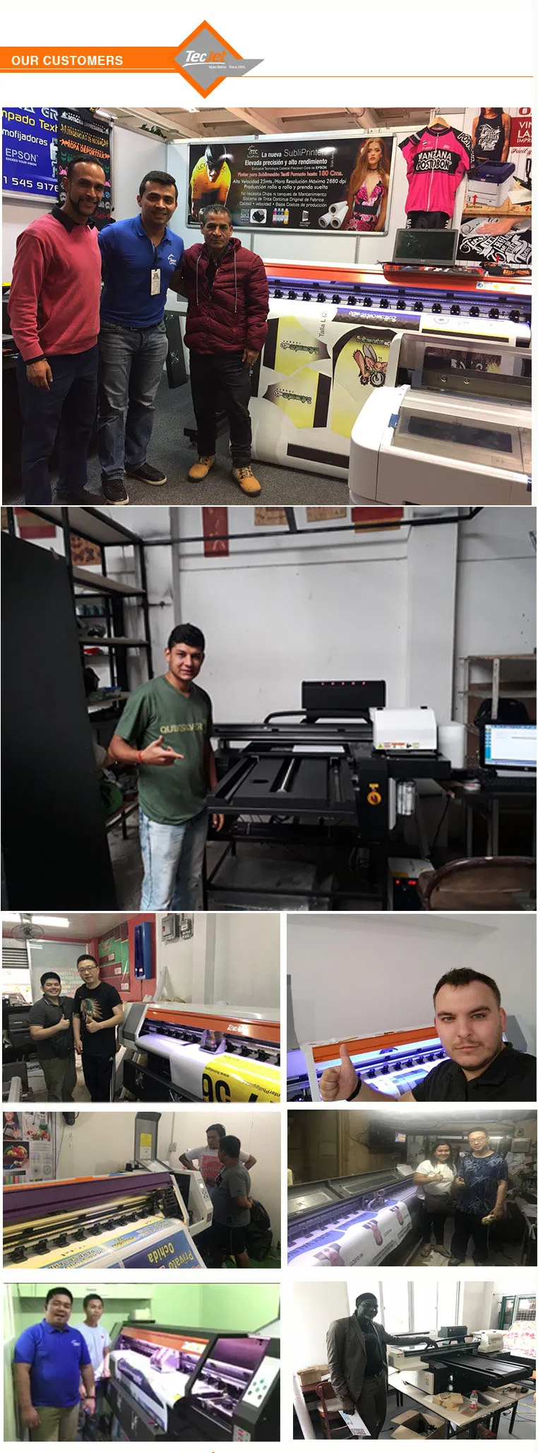 Tecjet Dx5, Dx7, XP600 Printhead 6090 UV Flatbed Printer Acrylic Tubes Printing Machine