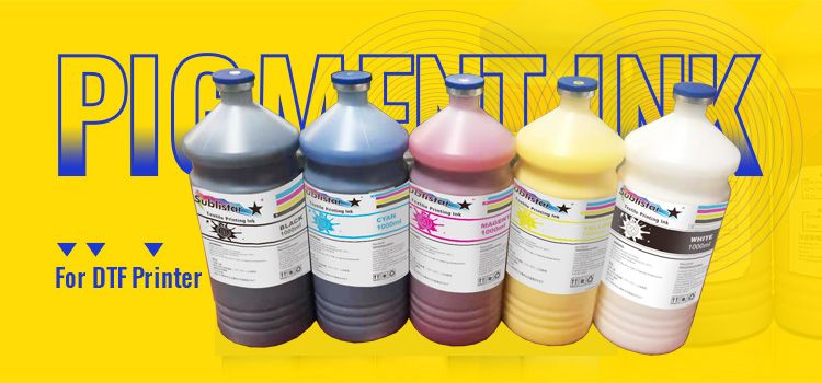 Textile Pigment Dtf Ink for Dtf Hot Melt Adhesive Powder and Pet Film Heat Transfer Printer Dtf Ink