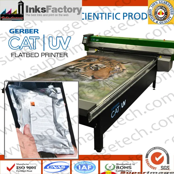 UV Curable Ink for Gerber Solara Ion X, V, Z UV Printers