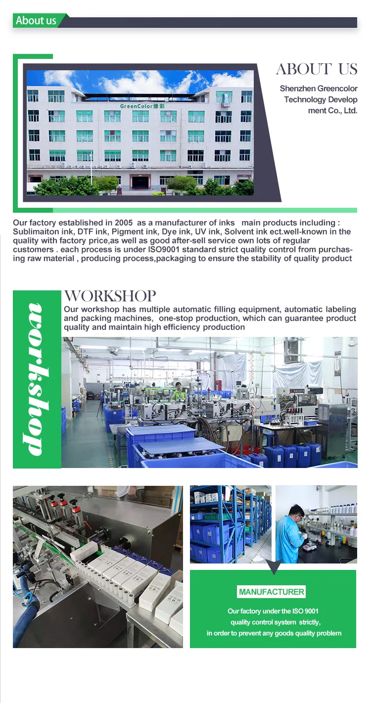 Wholesale Factory Price Heat Transfer Dtf Ink for Epson Pet Film Printing Ink L1800 4720 I3200
