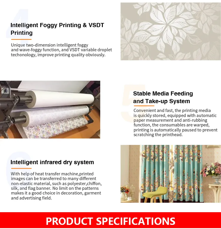 Wide Format Sublimation Printer Large Format Digital Printing Machine