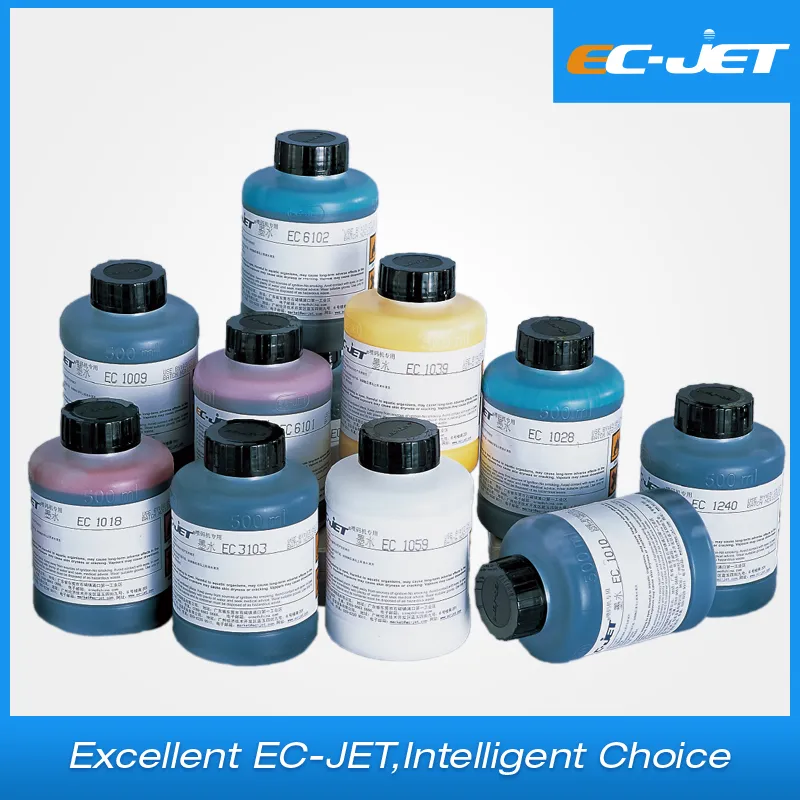 Yellow Colour High Quality Compatible Consumable Ink Solvent for Videojet Domino Linx Markem Imaje Hitachit Printer (EC1039)