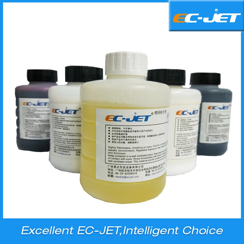 Yellow Colour High Quality Compatible Consumable Ink Solvent for Videojet Domino Linx Markem Imaje Hitachit Printer (EC1039)
