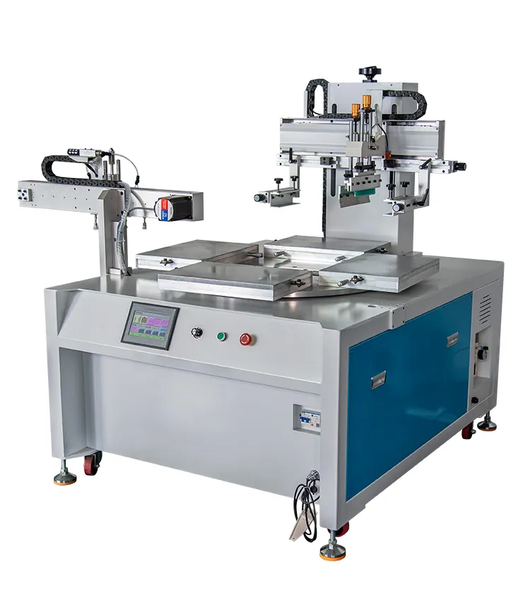 Zt-4s-2030-Yy Four Position Semi Automatic Servo Rotary Screen Tea Bag Outer Packaging Printing Machine